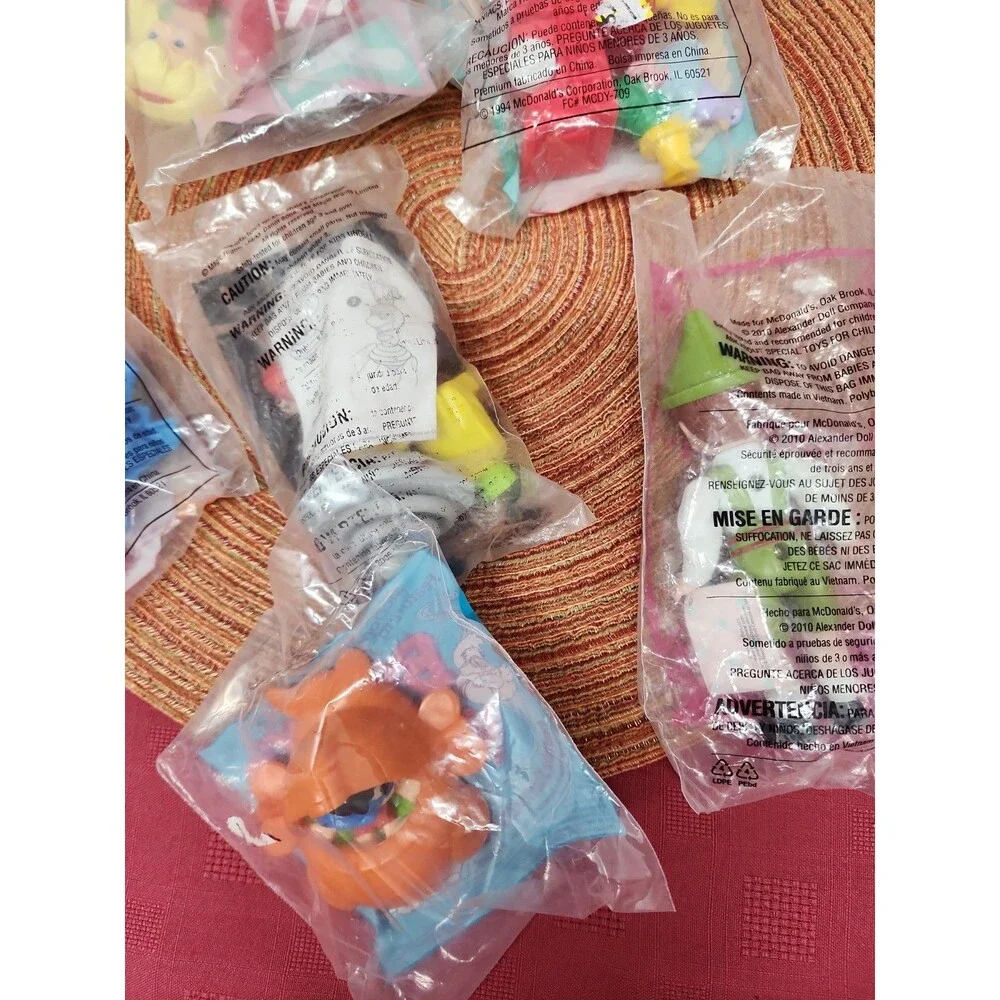 Vintage McDonald's Happy Meal Toys Lot Of 6 New In Package Assorted Years